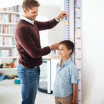 Mibote Baby Growth Height Chart Handing Ruler Wall Decor for Kids, Canvas Removable Height Growth Chart 79" x 7.9" (Unicorn)