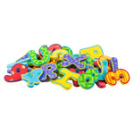 Nuby Floating Bath Tub Alphabet and Numbers Set - Soft Foam Waterproof Letters and Numbers - 36 Pieces - Educational Bath Toys for Kids - 3+ Years