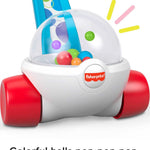 Fisher-Price Baby & Toddler Toy Corn Popper Blue Push-Along with Ball-Popping Action for Infants Ages 1+ Years, 2-Piece Assembly
