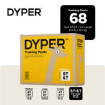 DYPER Toddler Training Pants 5T-6T for Boys & Girls Hypoallergenic,Unscented, Plant-Based & Perfect for Sensitive Skin, Leakproof Potty Training Pants for Day & Overnight Protection