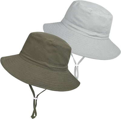 Baby Toddler Sun Hat,Boys Girls Bucket Hat for Kids UPF 50+ Sun Protective Child Summer Beach Hats 0-5 Years