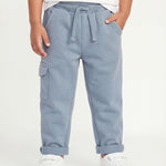 Andrew Scott Kids French Terry Joggers | 100% Cotton | Drawstring & Pockets Pants | Boys Girls | Multi Packs & Colors