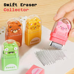 Sooez 12 Pack Pencil Erasers, Cute Animal Eraser with Clean up Roller and Cover, Latex-Free, Bulk Art Drawing Erasers for Teens & Teacher Classroom/School Supplies, Party Favor