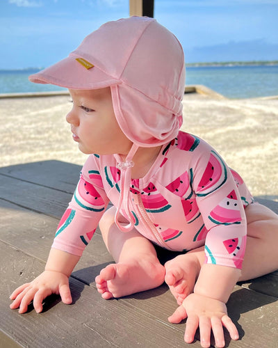 FURTALK Baby Sun Hat UPF 50+ UV Ray Sun Protection Cotton Toddler Hats for Boys Girls Rose Pink