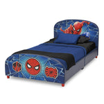Delta Children Upholstered Twin Bed, Marvel Spider Man