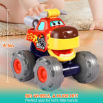 Toy Cars For 1 2 3 Year Old 3 Pack Monster truck Toy Crocodile Bull Leopard Pull Back Car Big Wheel Animal Toy Trucks for Toddler 1-3 Baby Toys 12 18 Months Boys Girls Toddlers Toy for 1 Year Old Gift