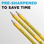 Ticonderoga Wood-Cased Pencils, Pre-Sharpened, #2 HB Soft, Yellow, 18 Count