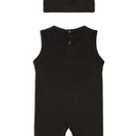Sleeveless Romper Set - Cap and Bodysuit (0-3 Months)