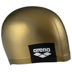 Arena Unisex Adult Logo Molded Silicone Training Swim Cap for Intensive Swimming Reduced Drag Durable Wrinkle Free Fit, Gold