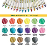 Crayola Ultimate Crayon Box Collection (152ct), Bulk Kids Crayon Caddy, Classic & Glitter Colors, Coloring Book Supplies, Gift for Kids, Ages 3, 4, 5