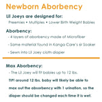 Kanga Care Lil Joey Newborn All in One AIO Cloth Diaper (2pk) Copper 4-12lbs