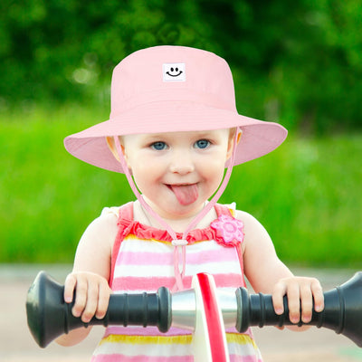Baby Toddler Sun Hat,Kids Summer UPF 50+ Foldable Beach Bucket Hat for Boys Girls Children 6-24 Months