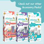 Hello Blink Sticker Maker Refill Pack – 10 Rolls: 5 Round, 5 Square – Makes 400 Custom Stickers – Compatible with Hello Blink Printer (Sold Separately) – Fun for Kids Aged 8+, DIY Craft Projects