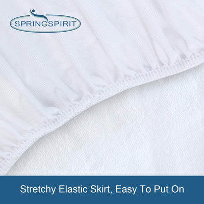 Twin Mattress Protector Waterproof Soft & Breathable Terry, Noiseless Twin Mattress Cover Fitted Sheets up -14'' Twin Mattress Protector for Kids Bed Cover Twin Size Mattress Pad Protecor Machine Wash