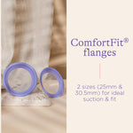Lansinoh Manual Breast Pump, Breast Feeding Hand Pump with Comfortable Flange, Includes 5oz Baby Bottle with Slow Flow Nipple, Breastfeeding Essentials