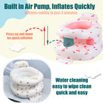 Upgraded Inflatable Baby Seat for Babies 3-36 Months, Inflatable Baby Chair Sit Me Up Floor Seat for Baby, Back Support Baby Seats for Infants for Sitting Up with Built in Air Pump
