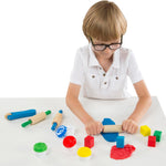 Melissa & Doug Shape, Model, and Mold Clay Activity Set - 4 Tubs of Modeling Dough and Tools