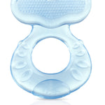 Nuby Silicone Teethe-EEZ Teether with Bristles, Includes Hygienic Case, Blue