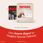 Huggies Size Newborn Diapers, Skin Essentials Baby Diapers, Size Newborn (6-9 lbs), 76 Count, Packaging May Vary