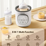 LAREX Bottle Warmer, Fast Baby Bottle Warmer for Breastmilk and Formula, with Timer and Accurate Temp Control, 8 in 1 Baby Milk Warmer BPA Free with Digital Display, Bottle Warmers for All Bottles