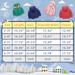 Vmterliya Winter Coats for Toddler Kids Infants Baby Boys Girls Light Puffer Warm Thick Hooded Down Jacket Outerwear for 2-7 Years (2-3 T, Rose)