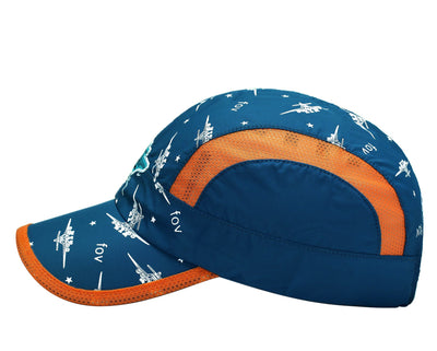 Home Prefer Kids Boys Lightweight Quick Drying Sun Hat Outdoor Sports UV Protection Caps Mesh Side Ball Cap Navy Blue