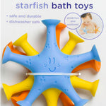 Ubbi Starfish Stretch and Suction Bath Toys, Baby Bath Accessory, Water Toys for Toddler Bath Time, Fun Baby Water Toys, Set of 3