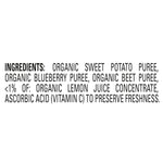 Happy Baby Organics Stage 2 Baby Food Pouches with One Full Serving of Veggies, Nutritious Snack, Clearly Crafted Fruit & Veggie Puree, Sweet Potatoes, Blueberries, & Beets, 4 Ounces