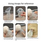CMBEAR Manual Breast Pump,4oz 100ml Food Grade Silicone,Soft and Comfortable Breast Milk Collection, Nusring Care for Breast Feeding Mom…