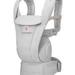 Ergobaby Omni Deluxe Baby Carrier for Newborn to Toddlers 0-48 Months (7-45 lbs) - 4-Position 100% Premium Cotton Baby Carrier with Ergonomic Support, Storage Pockets, and Sun Hood - Pearl Grey