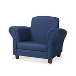 Melissa & Doug Denim Fabric Child’s Armchair (Kid’s Furniture, 23”L x 17.5”W x 18.3”H) Children's Furniture, Child's Reading Chair, Chairs for Toddlers, Oversized Kid's Armchair
