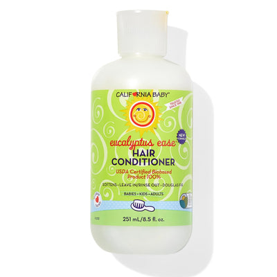 California Baby Eucalyptus Ease Hair Conditioner bottle on a white background