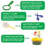 24 Pcs Kids Explorer Kit & Bug Catcher Kit for Kids, Outdoor Toys Adventure Camping Kit with Drawstring Bag, Binoculars, Compass, Butterfly Net, Educational Nature Exploration Toys Gift for Boys Girls