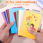 BESARME 16 Pack Mini Notebooks Bulk, Small Lined Pocket Notebook End of Year Gifts for Students Elementary School Graduation Gifts for Kids Students School Supplies