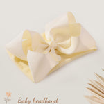 doboi Baby Girl Headband - 12pcs Nylon Hair Accessories with Big Ribbon Bows, Soft Lightweight Headbands for Baby Girls Infant Newborn Toddler
