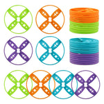 Outside Toys for Kids Ages 4-8, 24 Pack Flying Discs Supplement Set - Compatible with Most Handheld and Foot-Powered Flying Disc Toys, Includes 4 Vibrant Colors, Must-Have for Flying Disc Enthusiasts