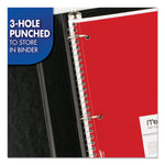 Mead Spiral Notebook, 1 Subject, College Ruled Paper, 7-1/2" x 10-1/2", 70 Sheets per Notebook, Colors Will Vary, 6 Pack (73065)