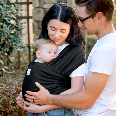 KeaBabies Baby Wrap Carrier Ring Sling - Easy to Wear, Adjustable D-Lite Baby Carrier Newborn to Toddler, Infant Carrying Shirt, Hands Free Bonding, Breathable Fabric Wearing Wrap (Terracota)