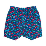 RUGGEDBUTTS Boys UPF50+ Sun Protection Animal Swim Trunks - Navy Dino Roar, 12-18m