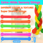 Sensory Fidget Autism Toys for Kids - Extra-Wide Stretchy Stress Relief Toys for ADHD Kids - Textured Calming Squishy Toys for Autistic Toddlers Boys Girls Gifts Party Favor Prizes for Classroom
