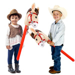 12 PCS 37 Inch Inflatable Stick Horse Premium PVC Horse Head Stick for Western Parties, Cowboy Decorations, and Themed Events