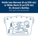 Dr. Brown's Microwave Steam Sterilizer Bag for Baby Bottles, Breast Pump Parts & Other Toddler Accessories, 100% Silicone, Reusable Sterilizing Bag