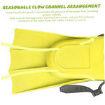 Kids Flippers 1 Pair 4.7x7.3in EVA & PVC Diving/Swimming Flippers with Adjustable Strap Portable Replacement Kids Swim Fins for Summer AdventureKids