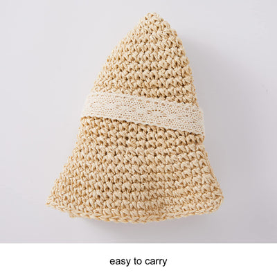 pureborn Baby Girls Straw Sun Hat Wide Brims Bucket Hat Sun Protection with Straps for Infant Girls 6-24 Months Khaki