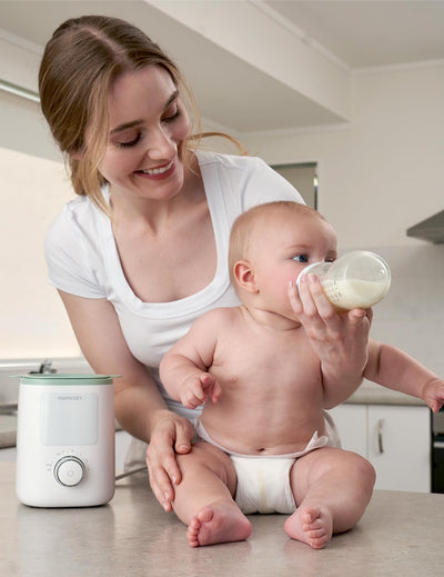 Momcozy Baby Bottle Warmer for Breast Milk Formula Food, Fullest Nutrients Preserved, Fast Heat, Night Light for Nighttime Breastfeeding, One-Touch Easy Use, Newborn Essentials Supplies Gift for Mom