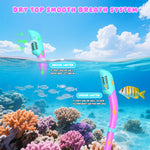Snorkeling Gear for Kids, Kid Mask Fins Dry Top Snorkel Set, Youth Boys Girls Junior Age 6-14 Swimming Diving Swim Fins, Tempered Glass Panoramic View Travel Packages