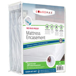 Guardmax Zippered Mattress Encasement - Queen Size - 100% Waterproof and Bed Bug Proof Mattress Protector - 6 Sided Absorbent Mattress Cover - Bed Sheet is Soft, Breathable, and Hypoallergenic.