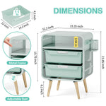 SYKIARIOL Kids Nightstand,Cute End Table with Storage Drawer,Nightstand for Girls Bedroom Furniture