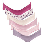 Intimate Portal Women's Maternity Underwear Cotton Pregnancy Panties Under the Bump Postpartum Bikini Briefs 6 Pack Blume M
