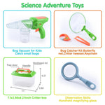 PLAY Bug Catcher Kit,Outdoor Toys for Kids Ages 4-8 8-12,Bug Catcher Vacuum with Critter Habitat Case,Butterfly net,Magnifying Glass,Toddler Outside Toys for 3 4 5 6 7 8+ Year Old Boys Birthday Gift